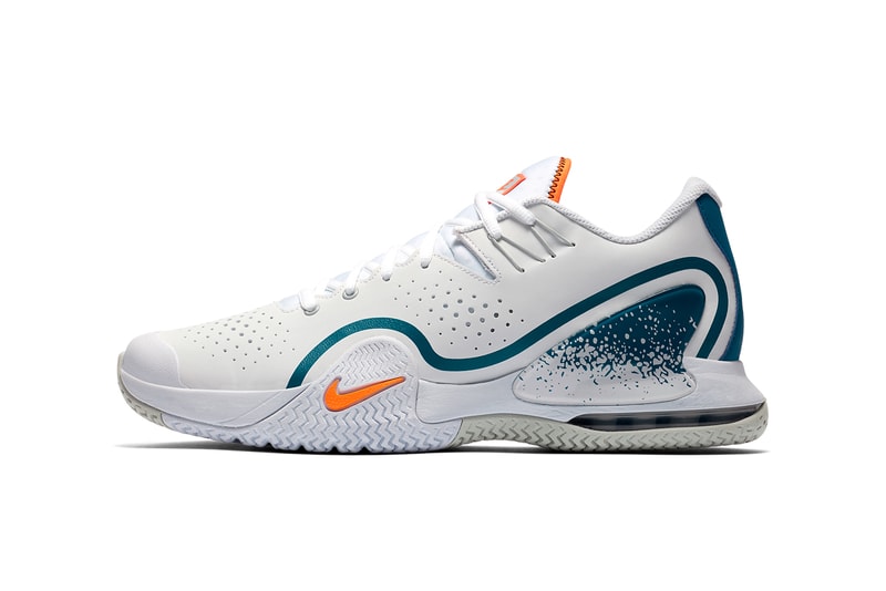 nikecourt tech challenge 20 white abyss green earth grey dutch orange clay blue bq0234-101 release date info photos price