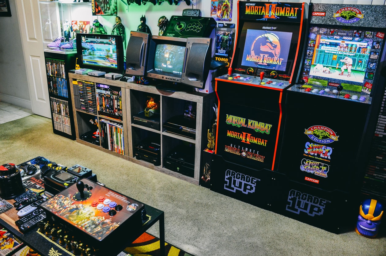 On Display: Mikey Retro Gaming Collection Metal Gear Solid Spider-Man Maximum Carnage Sega Genesis Super Nintendo Wu tang Arcade 1Up