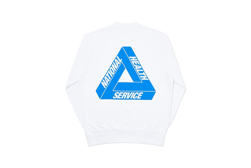 Palace Skateboards NHS TRI-TO HELP United Kingdom National Health Service COVID-19 Coronavirus T-Shirt Crew Neck Hoodie Sweater Release Information Charity Fundraising Streetwear Skate Garments London UK 