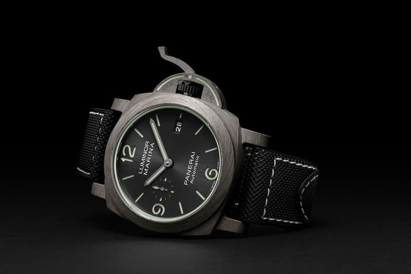 Panerai Release Stealthy Carbotech Luminor Marina Watch 70th anniversary Italian Navy Dive Watch Carbon Fiber PAM PAM1118 Watches Swiss made Dive Watches wrist watches 