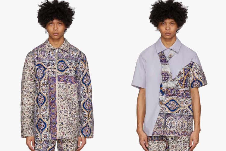Paria Farzaneh's SS20 Iranian-Print Pieces Get Splashed With Rich Purple Tones