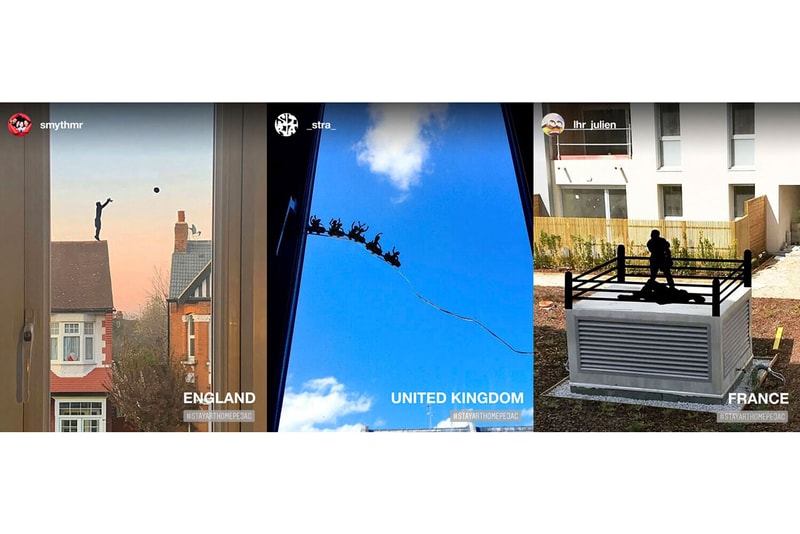 Pejac #STAYARTHOMEPEJAC Global Campaign Window Drawings Instagram Outdoors Buildings 