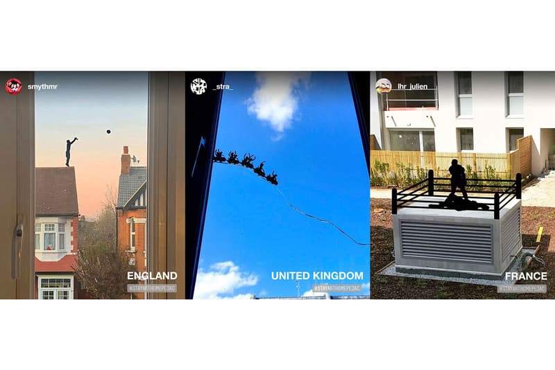 Pejac #STAYARTHOMEPEJAC Global Campaign Window Drawings Instagram Outdoors Buildings