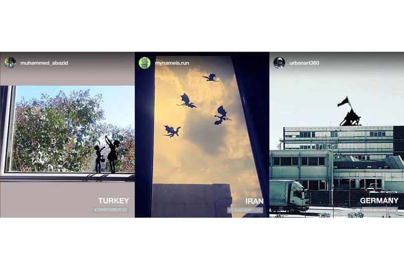 Pejac #STAYARTHOMEPEJAC Global Campaign Window Drawings Instagram Outdoors Buildings