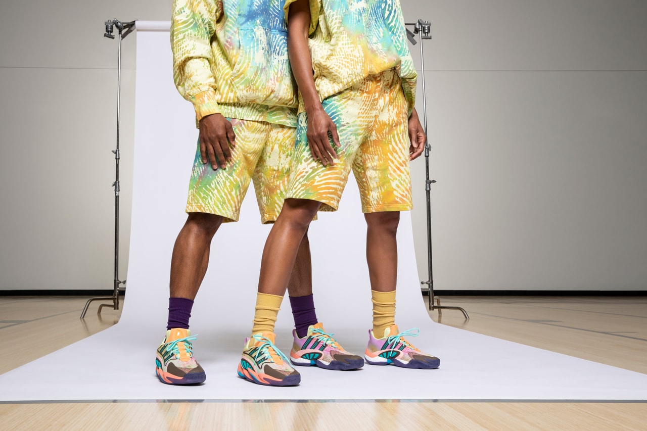 pharrell adidas originals march madness basketball collection tie dye hoodie shirt shorts 0 to 60 stmt crazy byw 2 nizza continental 80 stan smith campus sc premiere release date info photos price