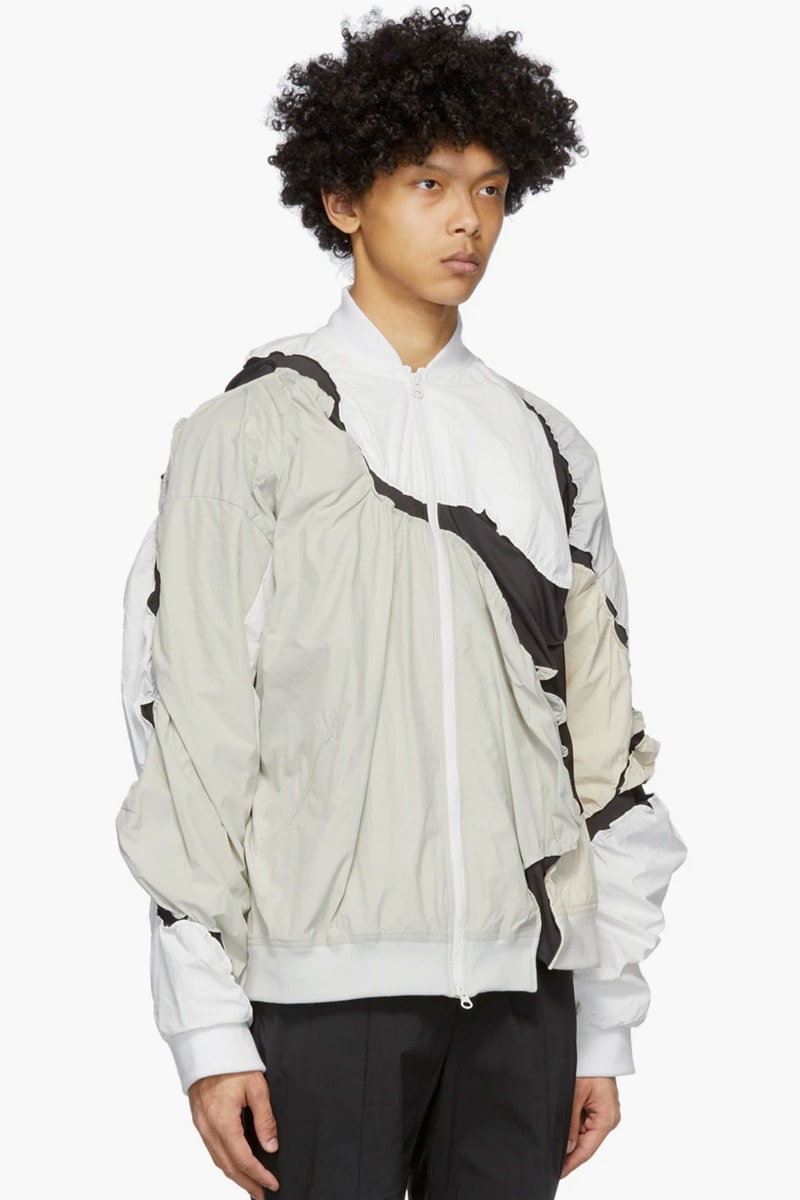 Post Archive Faction 3.0 Left Jackets Release Info grey and white black south korean fashion retro-futuristic nylon polyamide asymmetric panels 