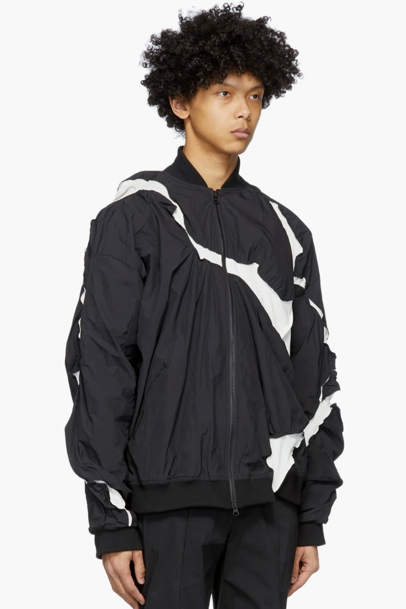 Post Archive Faction 3.0 Left Jackets Release Info grey and white black south korean fashion retro-futuristic nylon polyamide asymmetric panels 