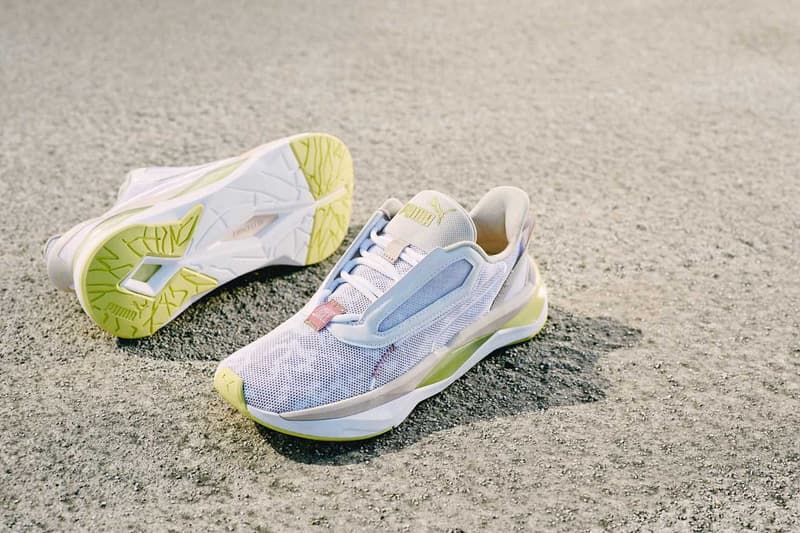 First Mile x PUMA Second Sustainable Footwear Collection Earth Day LQD CELL Sneaker Shorts Shirts Tank Tops Camouflage Green Black Pink Hydra Camo Shatter Camo