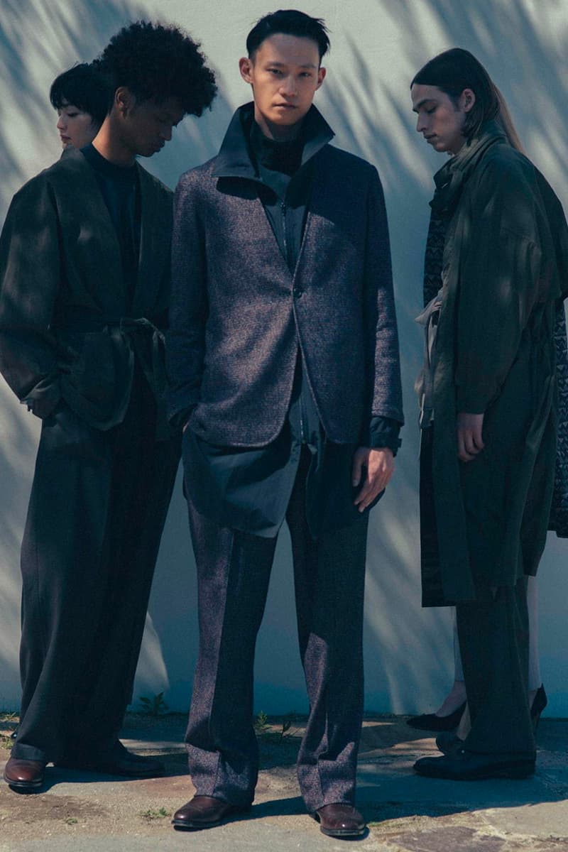 Rainmaker Kyoto FW20 Collection Lookbook fall/winter 2020 womenswear menswear japan brand sartorial garments traditional hanten haori kimono business casual suiting