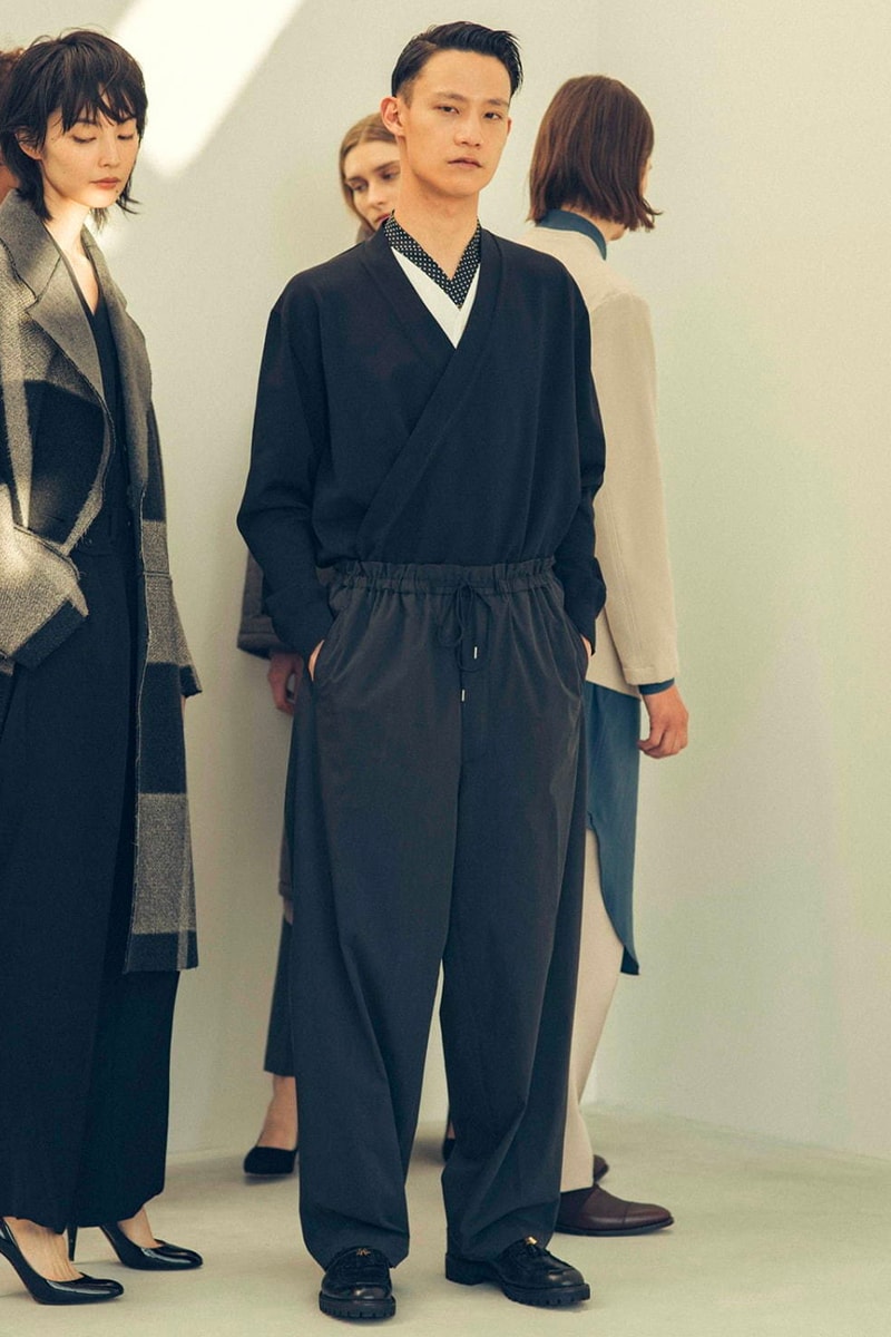 Rainmaker Kyoto FW20 Collection Lookbook fall/winter 2020 womenswear menswear japan brand sartorial garments traditional hanten haori kimono business casual suiting 