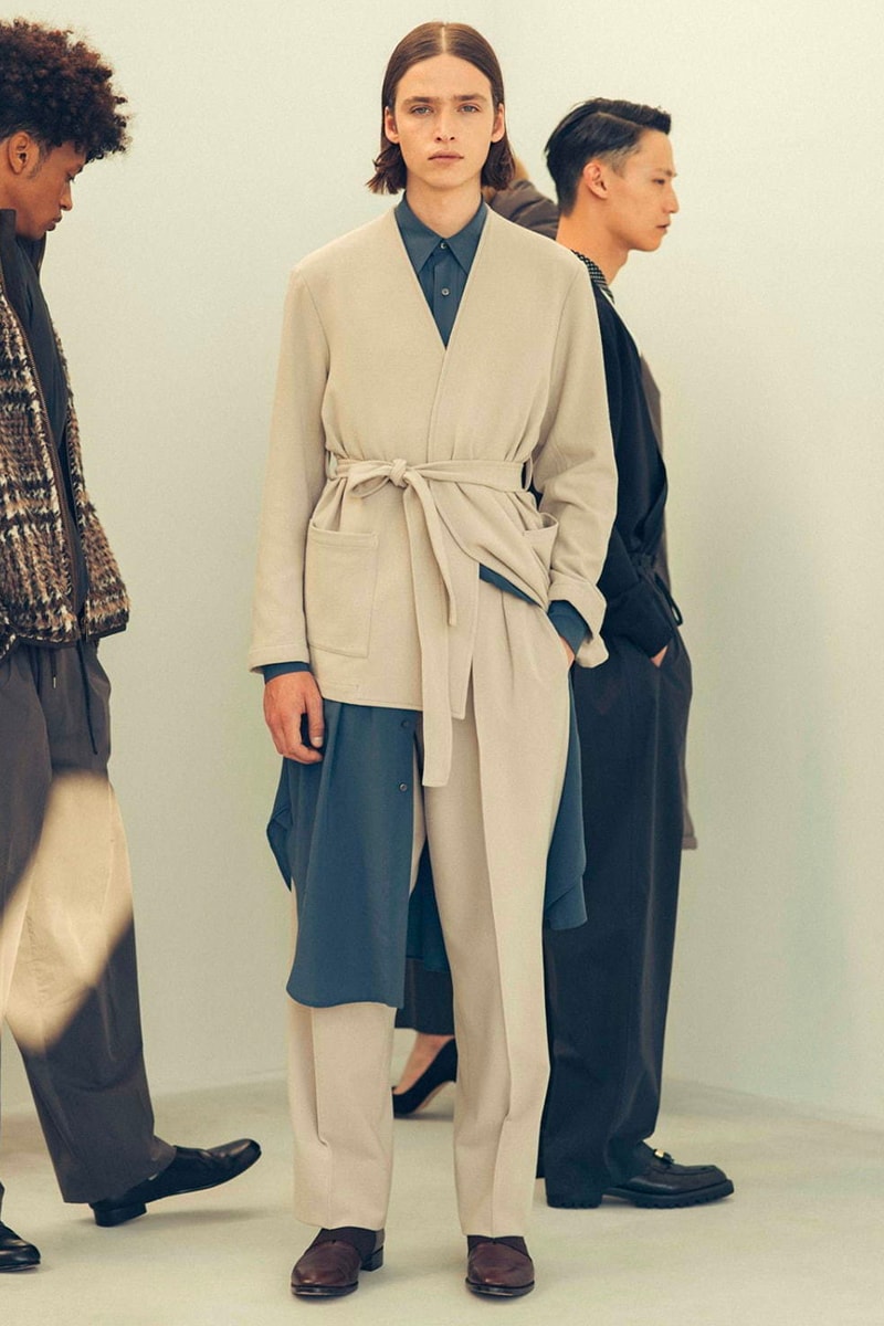 Rainmaker Kyoto FW20 Collection Lookbook fall/winter 2020 womenswear menswear japan brand sartorial garments traditional hanten haori kimono business casual suiting 