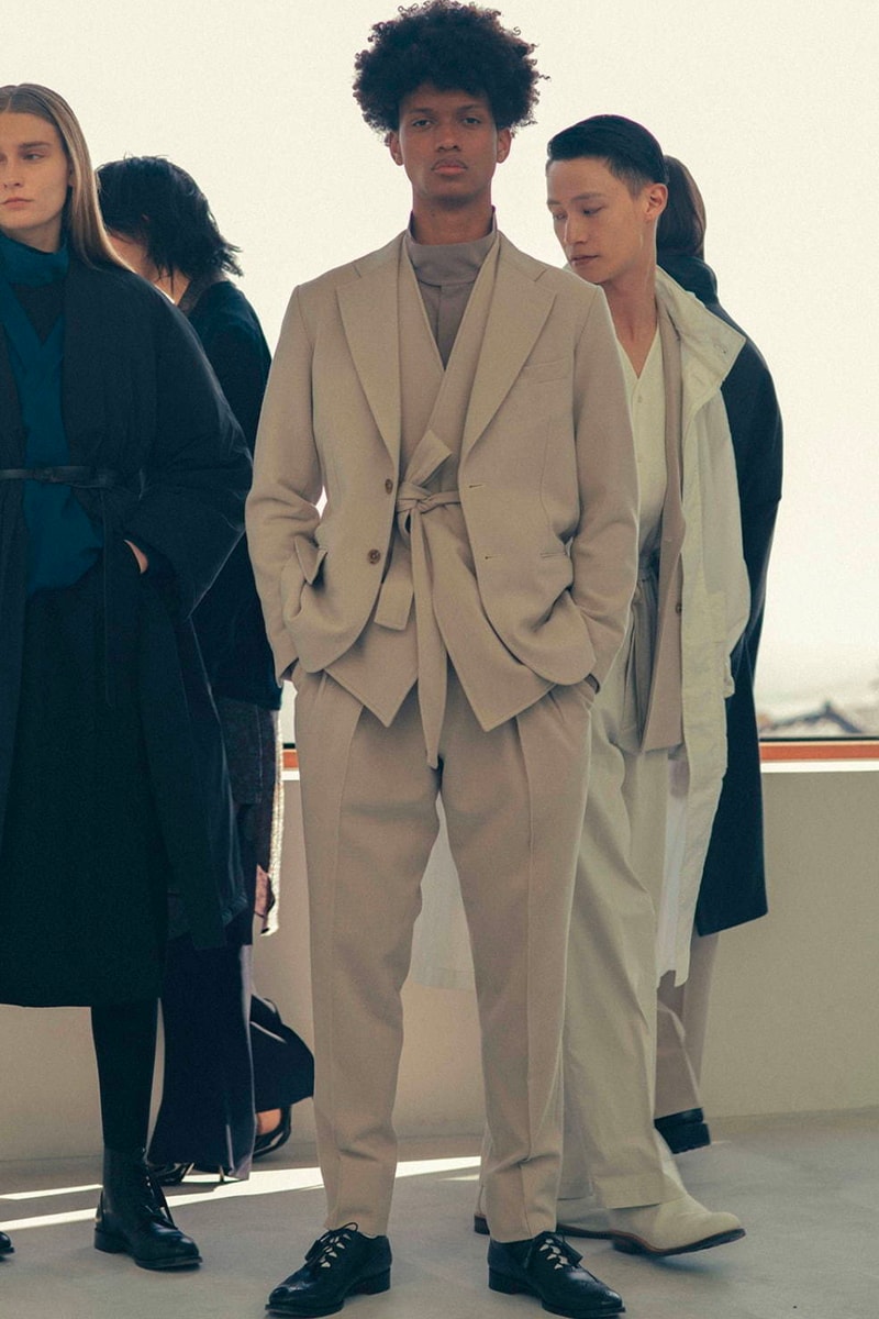 Rainmaker Kyoto FW20 Collection Lookbook fall/winter 2020 womenswear menswear japan brand sartorial garments traditional hanten haori kimono business casual suiting 