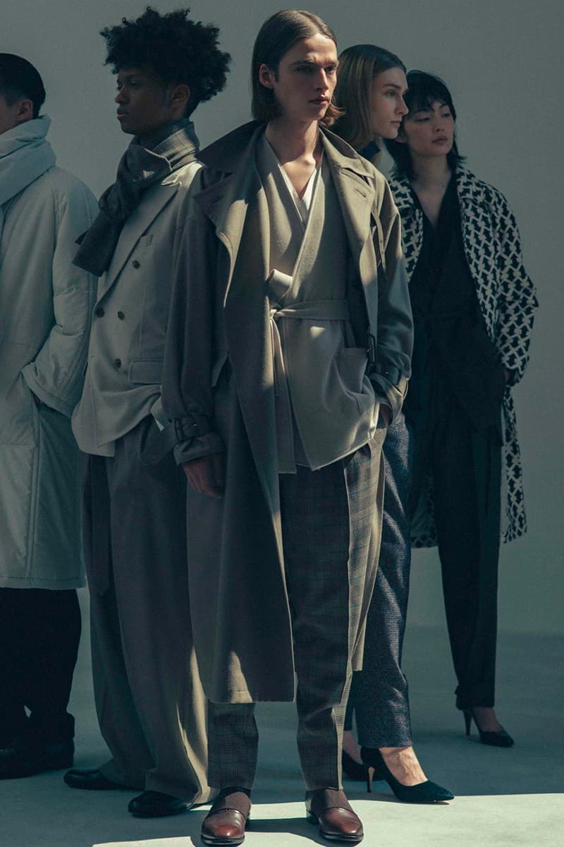 Rainmaker Kyoto FW20 Collection Lookbook fall/winter 2020 womenswear menswear japan brand sartorial garments traditional hanten haori kimono business casual suiting