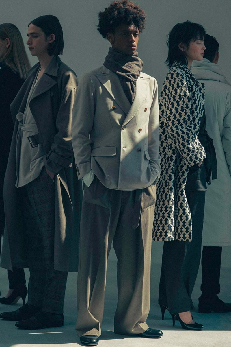 Rainmaker Kyoto FW20 Collection Lookbook fall/winter 2020 womenswear menswear japan brand sartorial garments traditional hanten haori kimono business casual suiting 