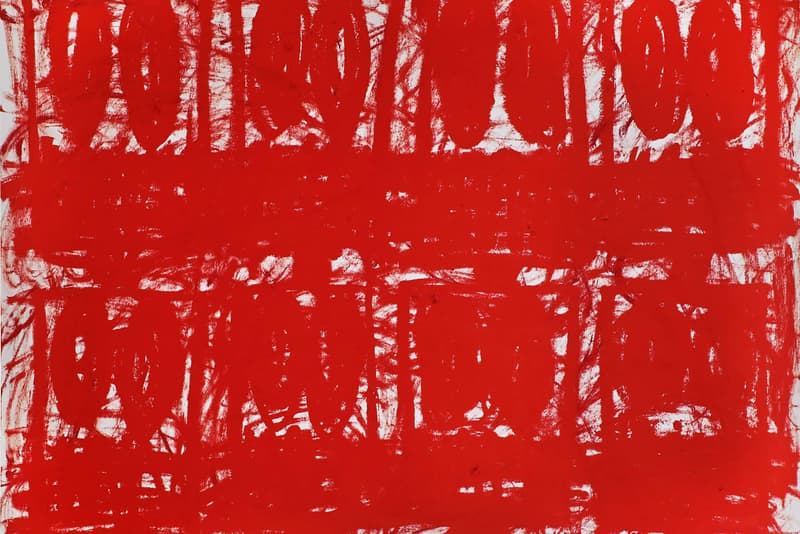 rashid johnson untitled anxious red drawings hauser wirth online viewing room exhibition