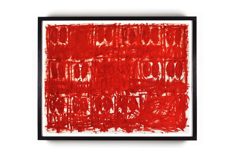 rashid johnson untitled anxious red drawings hauser wirth online viewing room exhibition