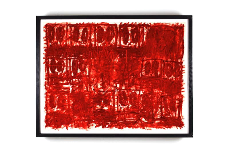 rashid johnson untitled anxious red drawings hauser wirth online viewing room exhibition