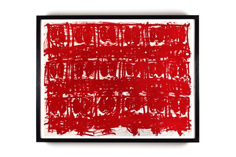 rashid johnson untitled anxious red drawings hauser wirth online viewing room exhibition