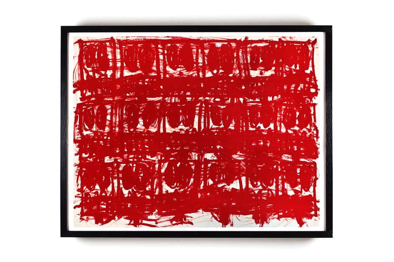 rashid johnson untitled anxious red drawings hauser wirth online viewing room exhibition