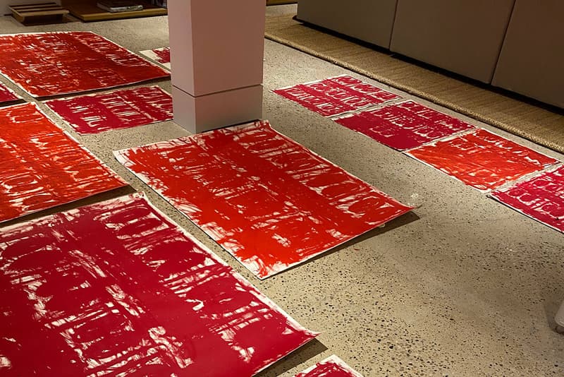 rashid johnson untitled anxious red drawings hauser wirth online viewing room exhibition