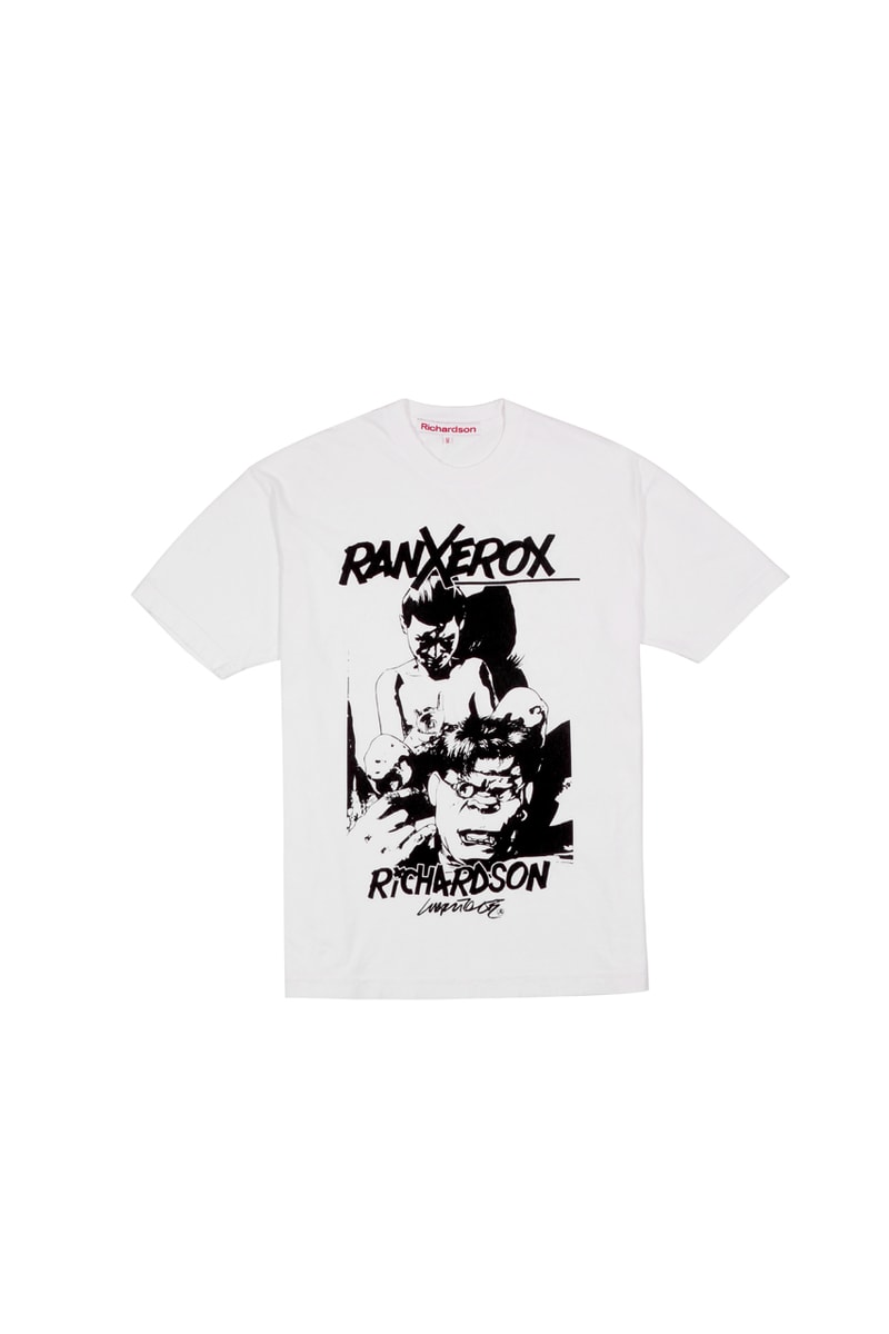 Tanino Liberatore 'RanXerox' x Richardson Collaboration capsule collection april 16 2020