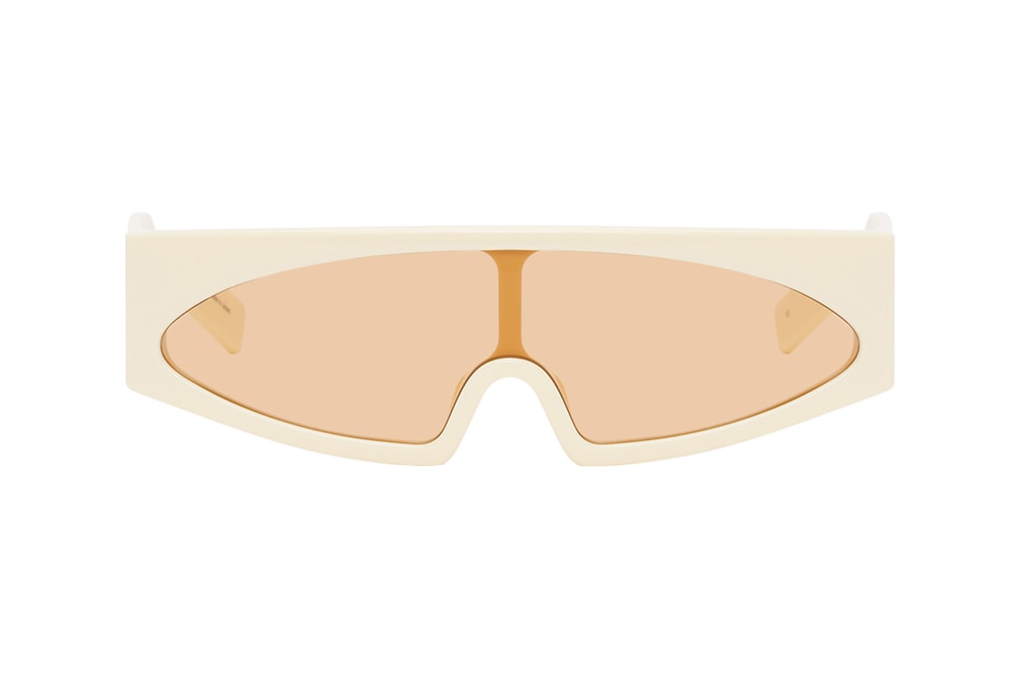 Rick Owens Kiss Sunglasses Colorways Release Information SSENSE Cop Drop Online Shopping SS20 Eyewear Off-White & Orange Black Pink Silver Lenses Avant Garde Futuristic TECUATL Runway SS20