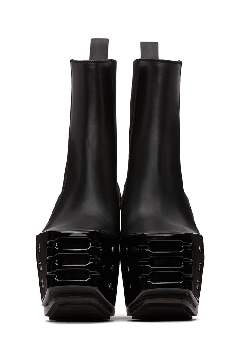 Rick Owens White Grill Kiss Chelsea Boots menswear streetwear spring summer 2020 collection designer shoes footwear boots high heels gender fluid sneakers leather made in italy