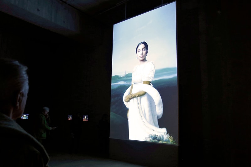 Robert Wilson Moving Video Portraits Online Viewing Room Lady Gaga "Living Rooms" Louvre 'Portrait of Mademoiselle Caroline Rivière'