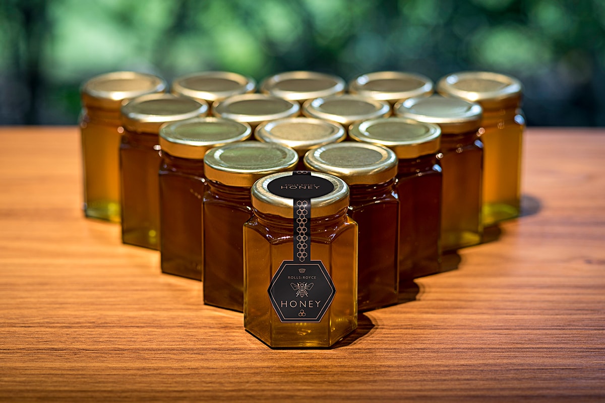 Rolls-Royce Honey Production News Apiary Bees Beekeeping Goodwood West Sussex food sweets pollen luxury British 
