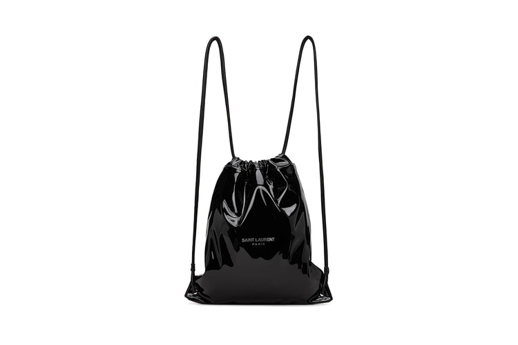Saint Laurent Drops $850 USD Patent Black Lambskin Teddy Backpack