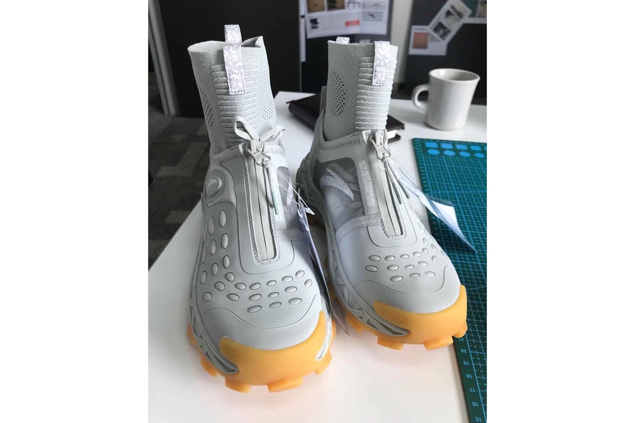 salehe bembury anta sneaker shoe gray white gum release date info photos price