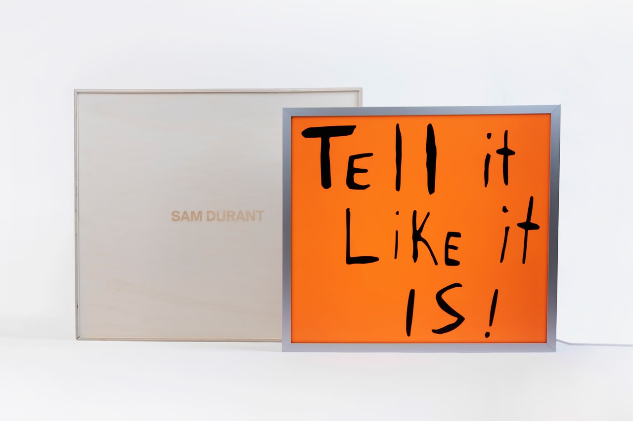 sam durant tell it like it is electric sign case studyo release 