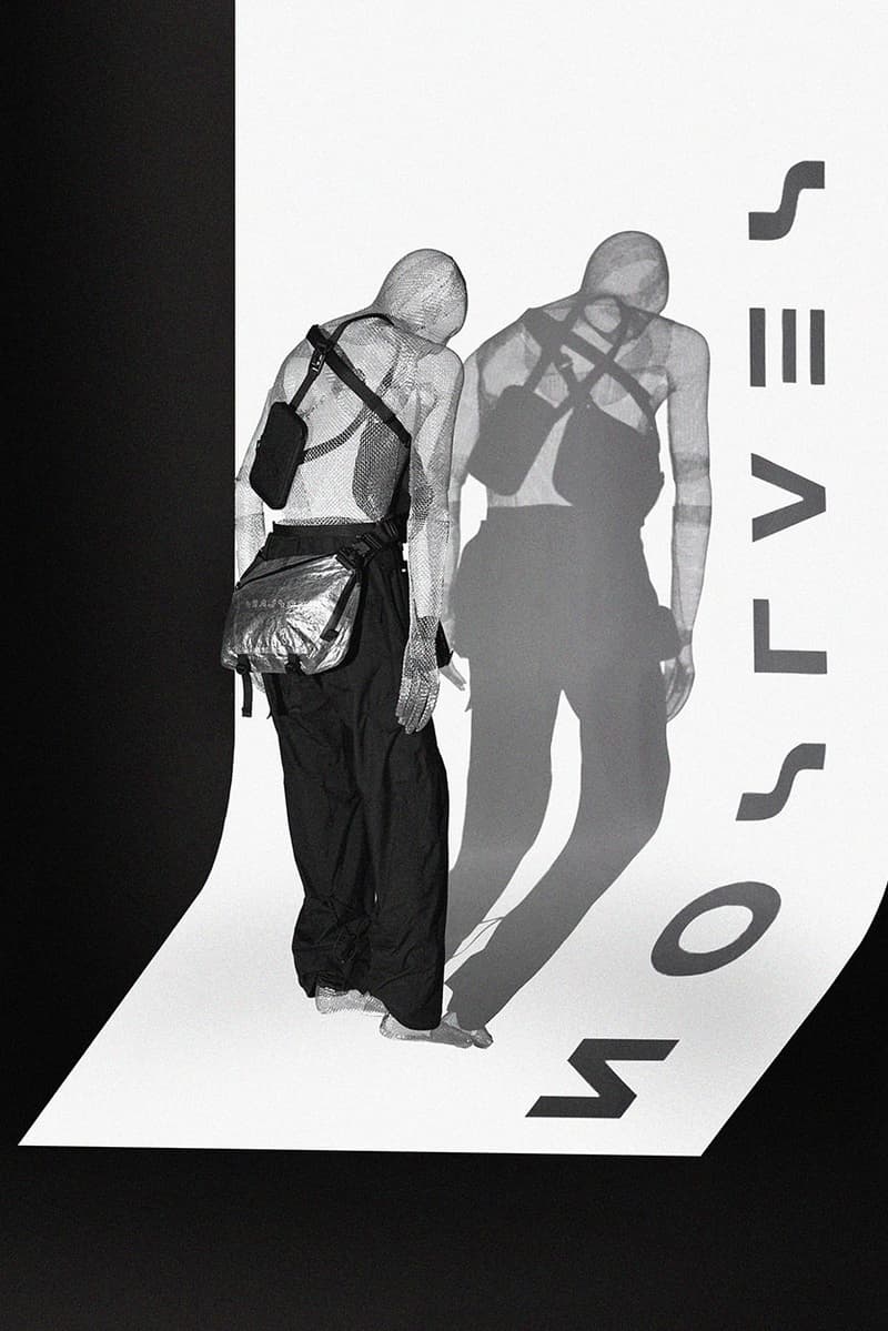 SEALSON "Nonidentity" 2020 Bag Collection Lookbook Campaign Water Resistant Gray Black Dyneema Cordura Waist Bag Side Shoulder