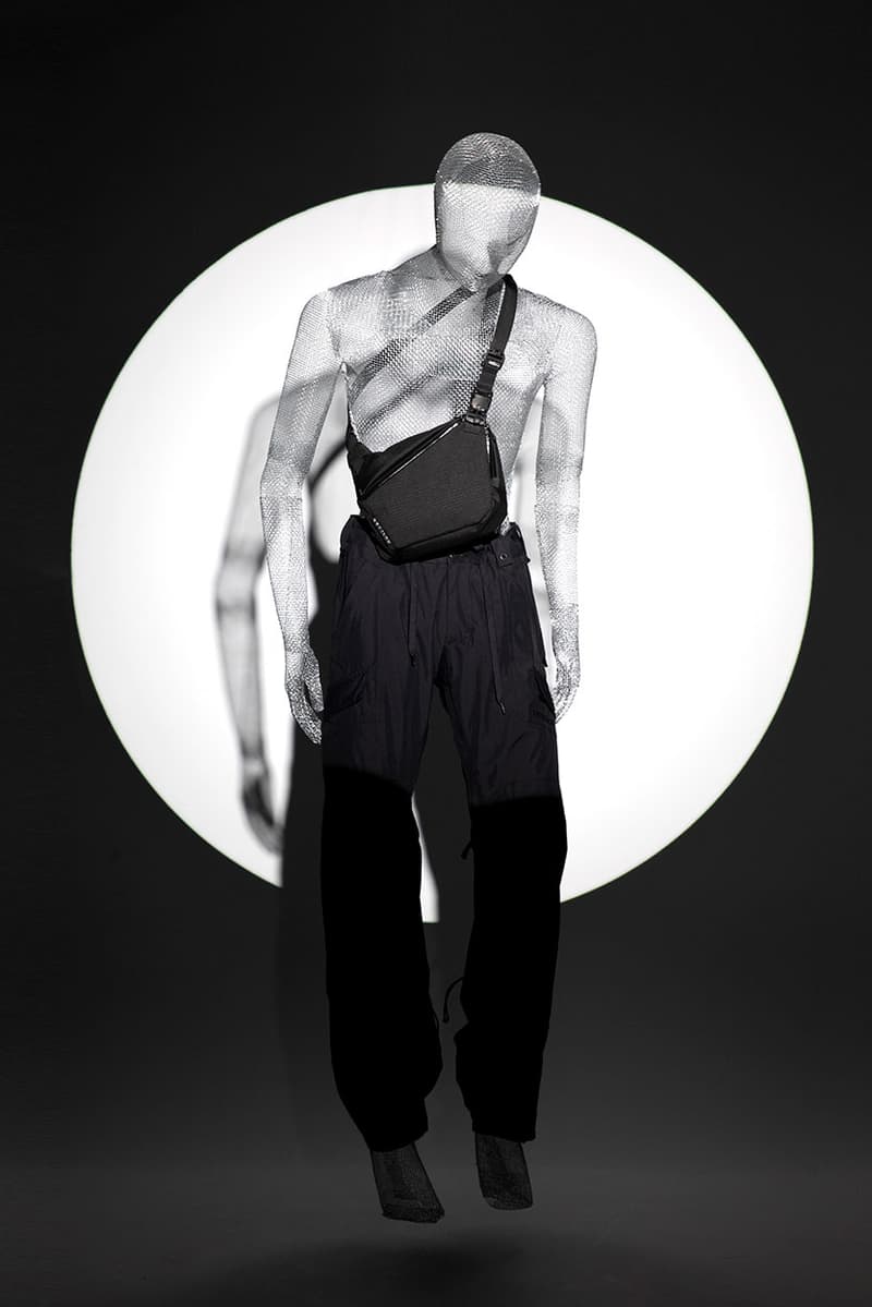 SEALSON "Nonidentity" 2020 Bag Collection Lookbook Campaign Water Resistant Gray Black Dyneema Cordura Waist Bag Side Shoulder