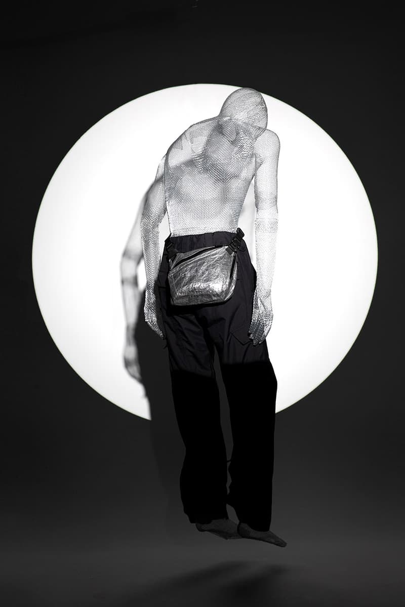 SEALSON "Nonidentity" 2020 Bag Collection Lookbook Campaign Water Resistant Gray Black Dyneema Cordura Waist Bag Side Shoulder