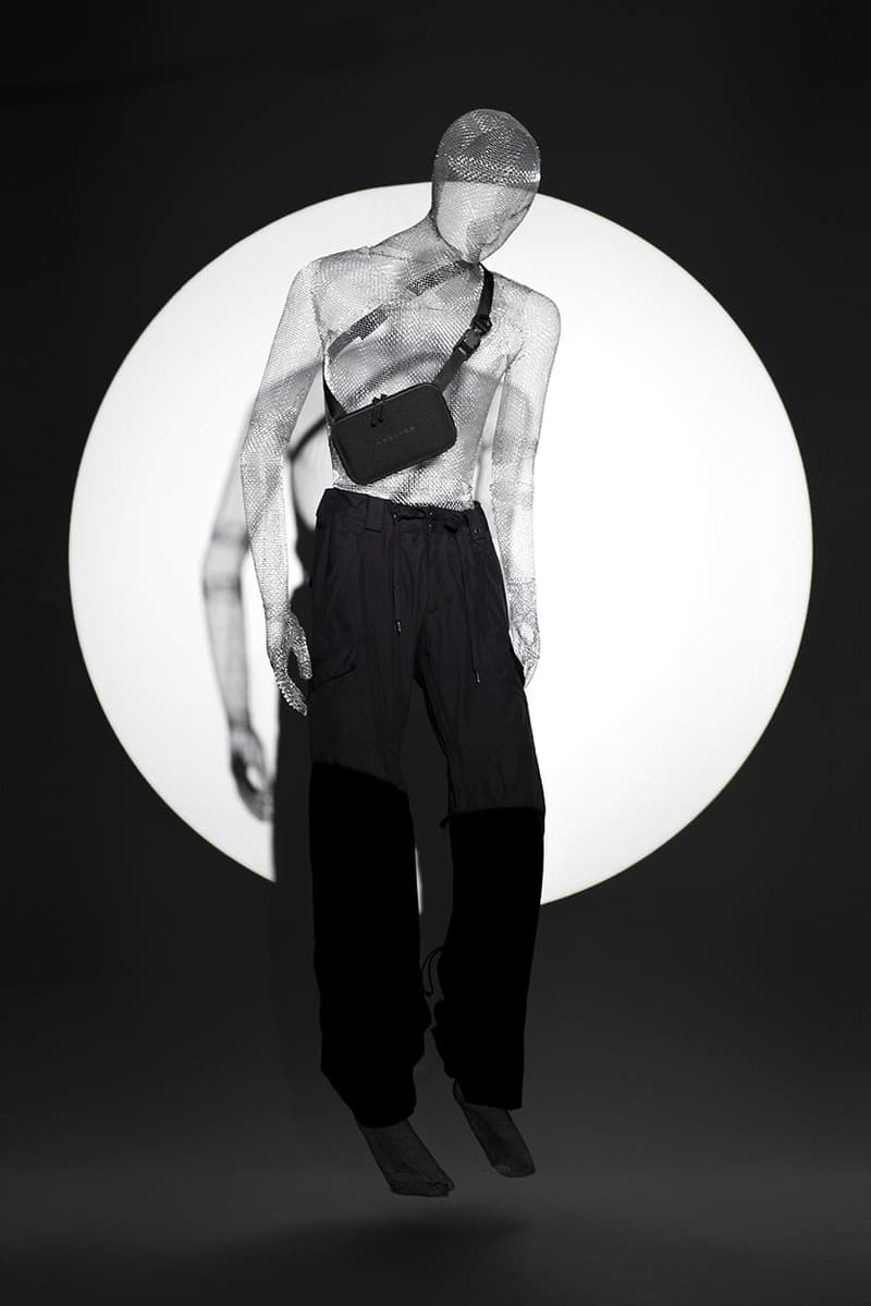 SEALSON "Nonidentity" 2020 Bag Collection Lookbook Campaign Water Resistant Gray Black Dyneema Cordura Waist Bag Side Shoulder