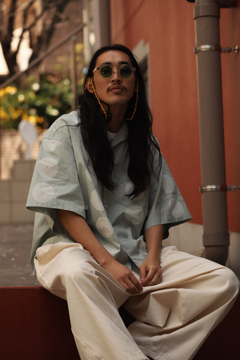 Sillage Drop 1 Summer 2020 Collection Japanese calligrapher Ryo Koizumi Nicolas Yuthanan Chalmeau silhouettes artful open collar shirt oversized denim pants ventile Sahara hats