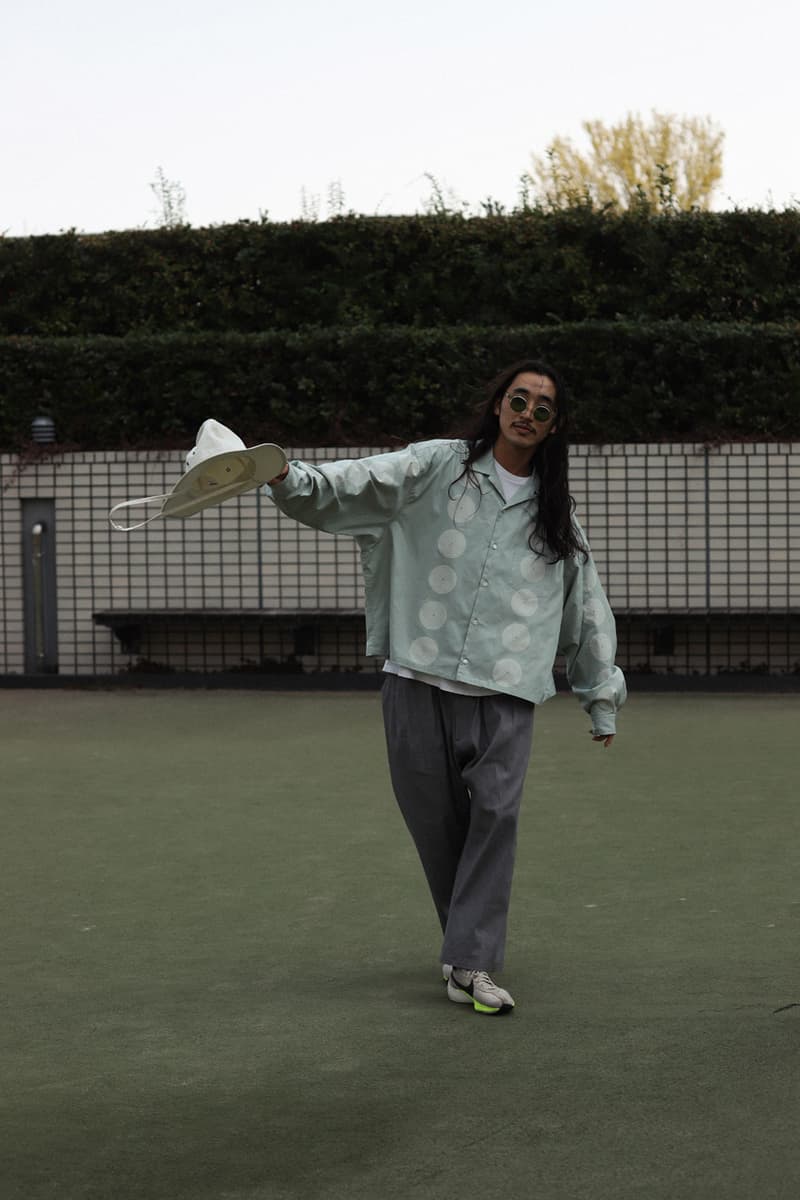Sillage Drop 1 Summer 2020 Collection Japanese calligrapher Ryo Koizumi Nicolas Yuthanan Chalmeau silhouettes artful open collar shirt oversized denim pants ventile Sahara hats