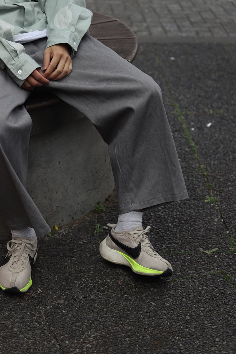 Sillage Drop 1 Summer 2020 Collection Japanese calligrapher Ryo Koizumi Nicolas Yuthanan Chalmeau silhouettes artful open collar shirt oversized denim pants ventile Sahara hats