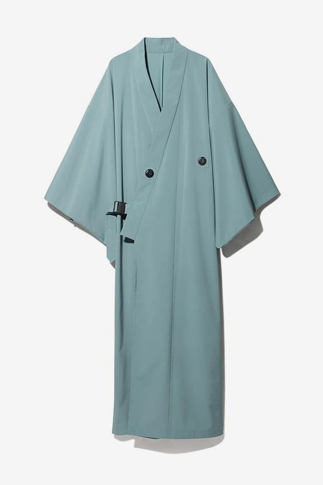 Snow Peak OUTDOOR KIMONO menswear streetwear spring summer 2020 collection heritage japanese traditional quick dry water resistant dwr lightweight dot airtoray fabric japan nature capsule