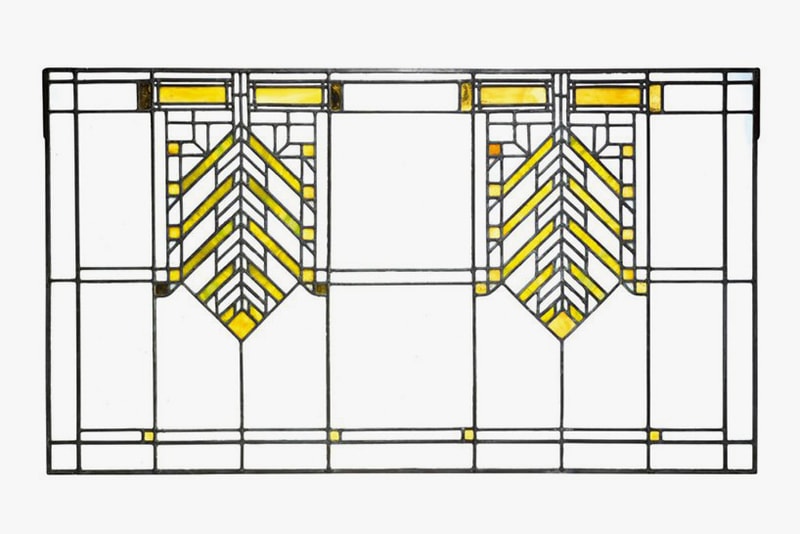 Sotheby's 20th Century Design Auction Record Tiffany Studios Lamp Frank Lloyd Wright Windows Jean Prouvé "Direction" Armchairs Harry Bertoia Sculpture