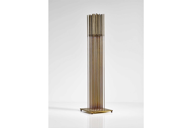 Sotheby's 20th Century Design Auction Record Tiffany Studios Lamp Frank Lloyd Wright Windows Jean Prouvé "Direction" Armchairs Harry Bertoia Sculpture