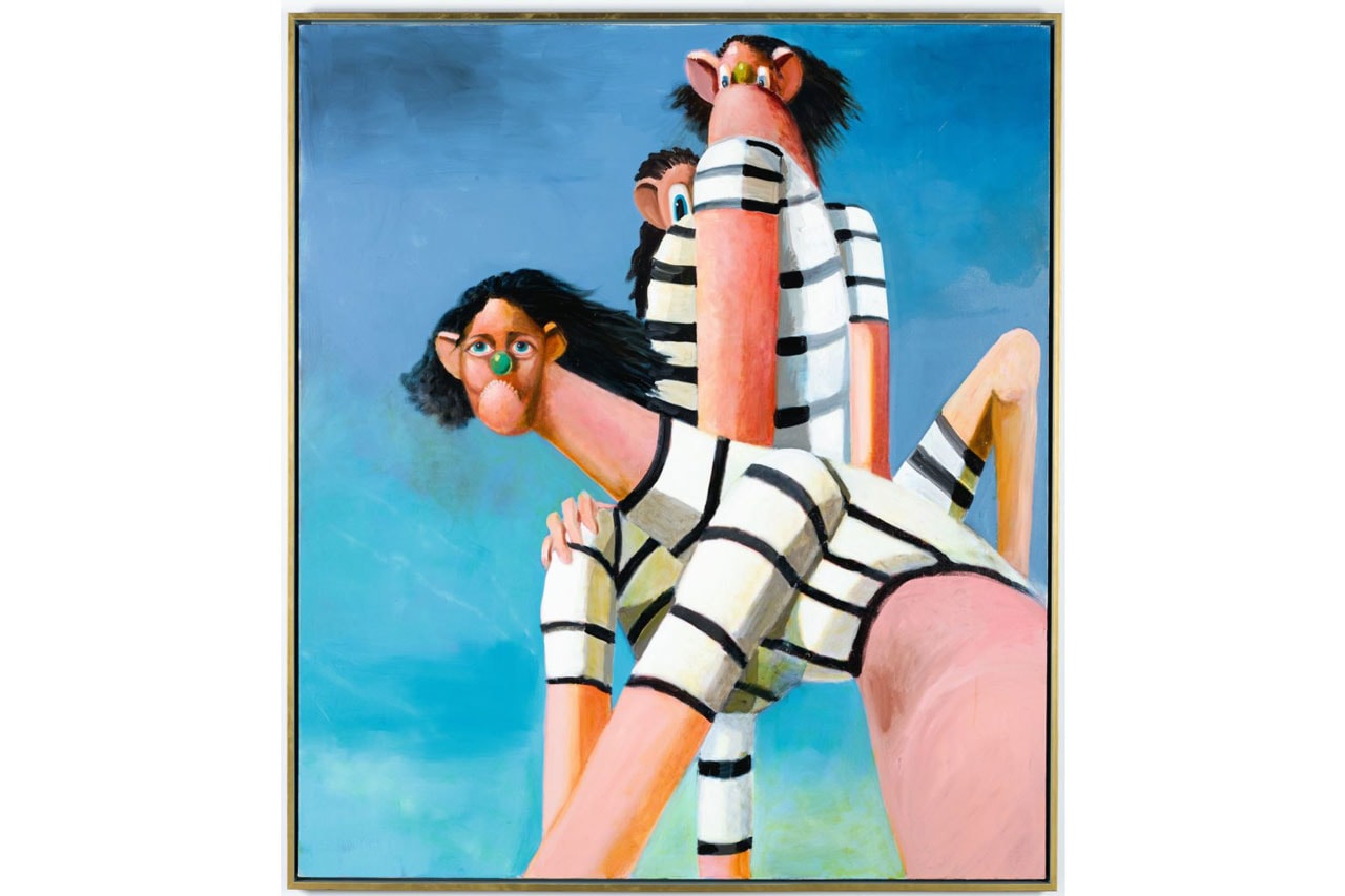 Sotheby’s ‘Contemporary Curated’ Sale Auction Record George Condo 'Antipodal Reunion' (2005) Painting