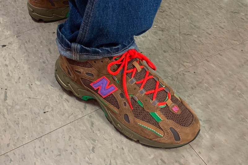 stray rats new balance 827 collaboration teaser toasty brown green red purple Julian Consuegra