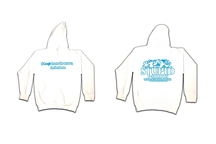 STUPID T-SHIRTS "WORDS BY ARSHAM" Hoodie Tells You to Ask Google