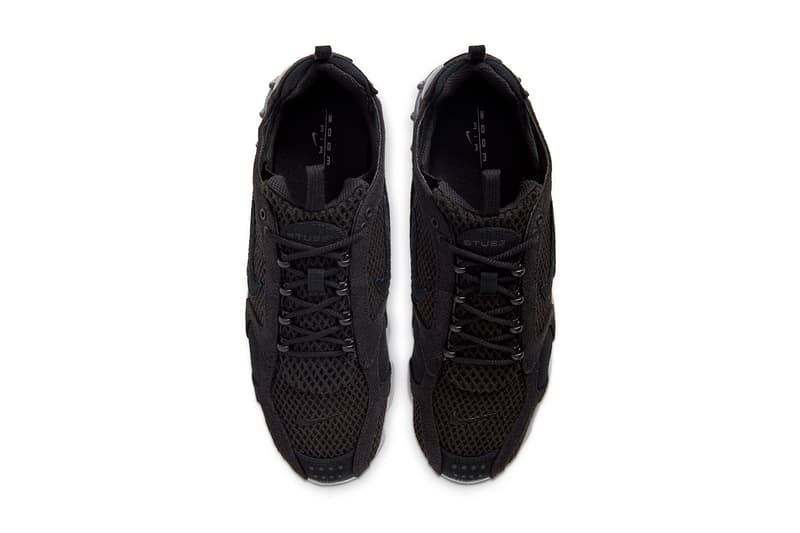 Stüssy x Nike Air Zoom Spiridon Cage 2 "Black" Release Info collaboration sneaker  CD0461_007 snkrs 