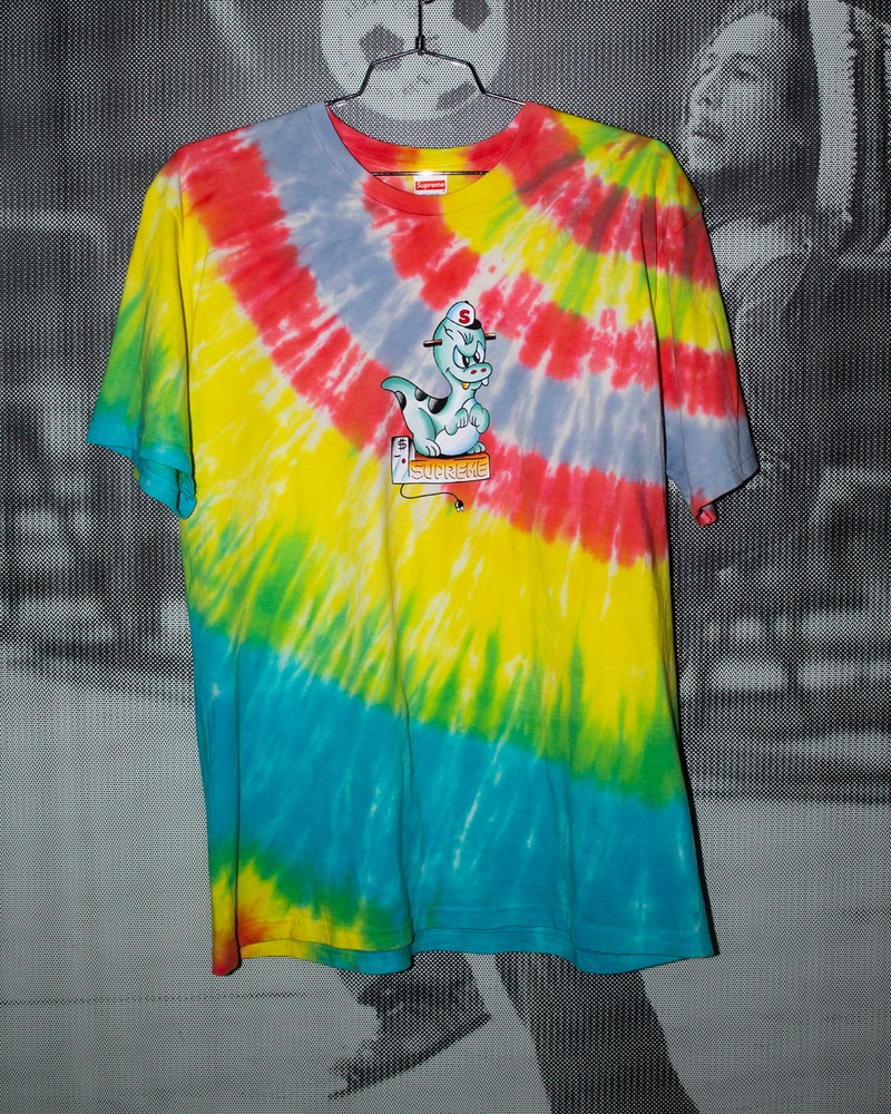 Supreme Spring 2020 T-Shirts Tees drop seven new graphics tie dye kiddie ride dinosaur hand painted boat ufo everything is shit graphic