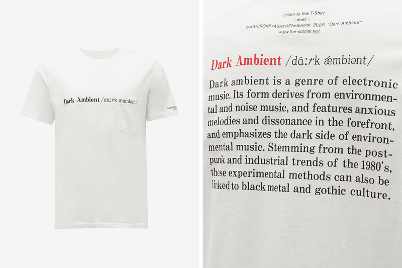 TAKAHIROMIYASHITA TheSoloist. Drops Music Genre T-Shirts For SS20