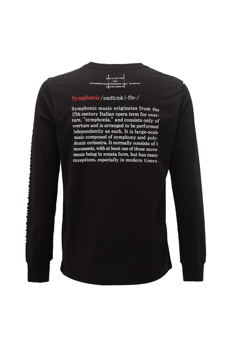 TAKAHIROMIYASHITA TheSoloist. "Dark Ambient" "Gospel" "Symphonic" Print T-shirts Music Inspired Release Information Takahiro Miyashita Japanese Label Short Sleeve Longsleeve SS20 Runway