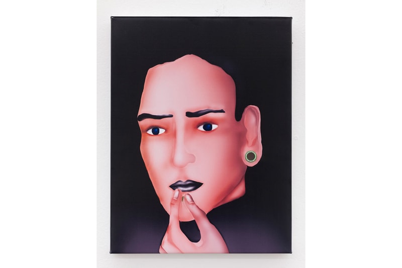 The Hole "Second Smile" Group Exhibition Info Paintings Sculpture René Magritte Giorgio de Chirico Surrealism Masks Banana Teacup Mirror